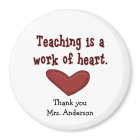 Teacher Appreciation Heart Gift Magnet 
