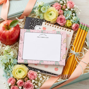 Teacher appreciation Letters Pattern Post-it Notes