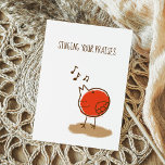 Teacher Appreciation Messy Little Bird Thank You Postcard<br><div class="desc">Messy little red bird "singing your praises" thank you card for teachers or anyone you appreciate.</div>