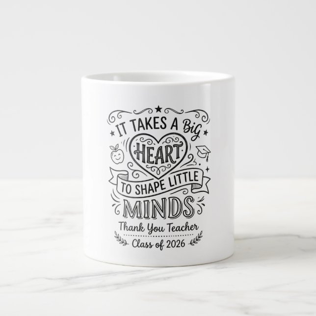 Teacher Appreciation Mug Class of 2026 . (Front)