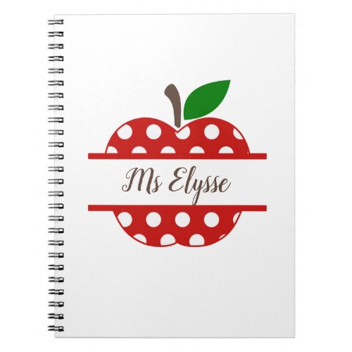 Teacher Appreciation Notebooks _ Apple Split