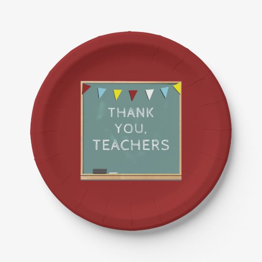 teacher appreciation paper plate
