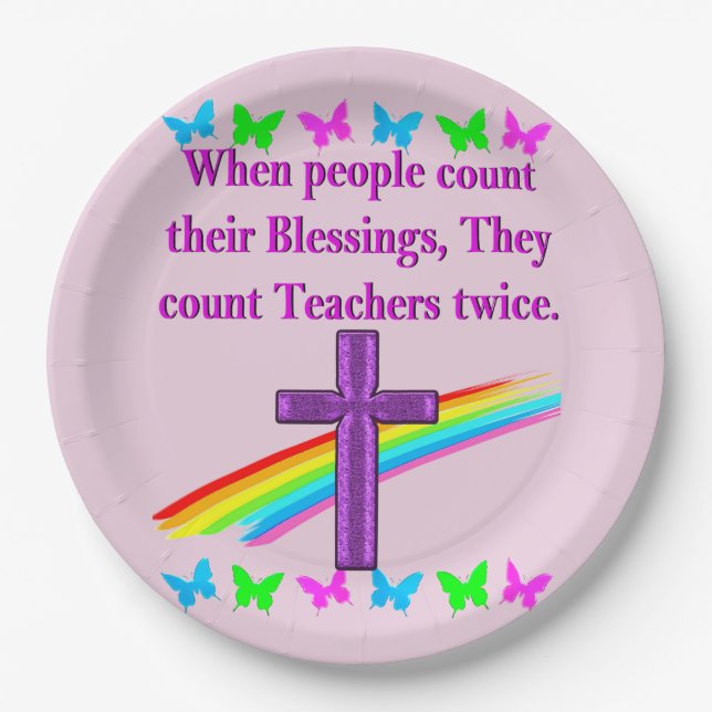 TEACHER APPRECIATION PAPER PLATES (Front)
