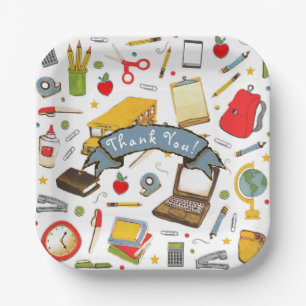 Teacher Appreciation Party Paper Plates