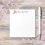 Teacher appreciation personalized pencil with bow notepad<br><div class="desc">Teacher appreciation personalized pencil with bow Notepad Add your own name, or the name of someone who would love it! Great for your favorite teacher, principal, secretary, dean, or anyone else at school! This notepad is a great size, and fully customizable! The sturdy paper and simplistic yet cute design is...</div>