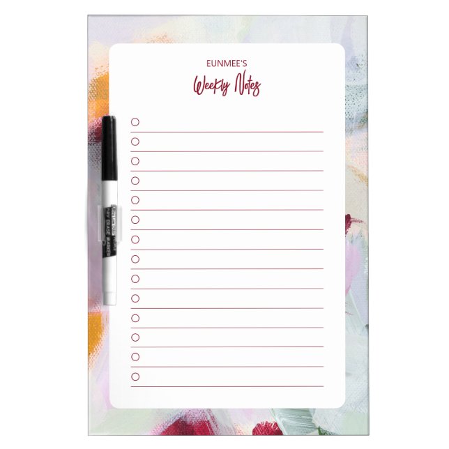 Teacher Appreciation Personalized School Dry Erase Board (Front)