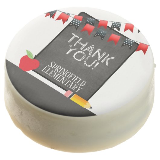 Teacher Appreciation Personalized Thank You Chocolate Covered Oreo (Angled)