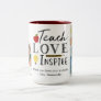 Teacher appreciation photo gift personalized Two-Tone coffee mug