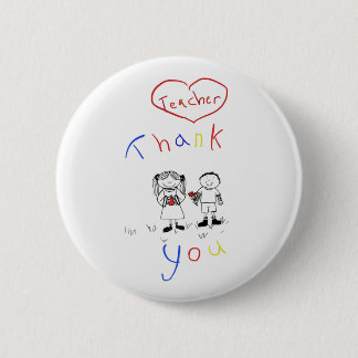 Teacher appreciation pinback button