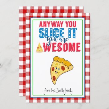 Teacher Appreciation Pizza Gift Teacher Gift Card by GenerationIns at Zazzle