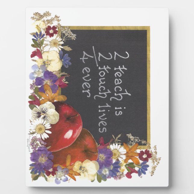 Teacher appreciation plaque (Front)