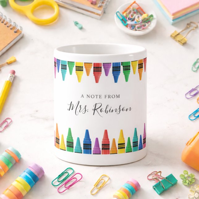  Teacher Appreciation Rainbow Crayon Coffee Mug (Teacher Appreciation Rainbow Crayon Coffee Mug
)