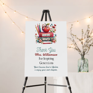 Teacher Appreciation Retirement Foam Board