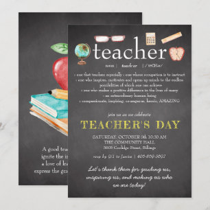 Teacher Appreciation Teachers Day Invitation