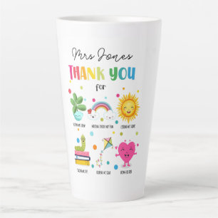 Teacher appreciation Thank You Card graduation Latte Mug
