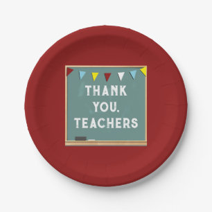 Teacher Appreciation Thank You Paper Plates