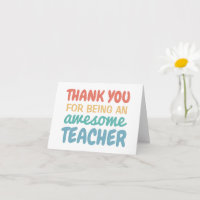 Teacher appreciation thank you pastel rainbow