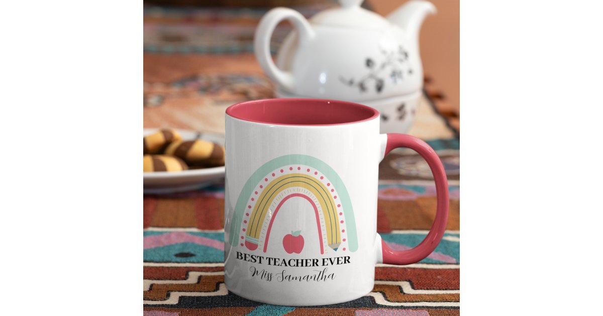 Teacher Appreciation Thank You Personalized Mug | Zazzle