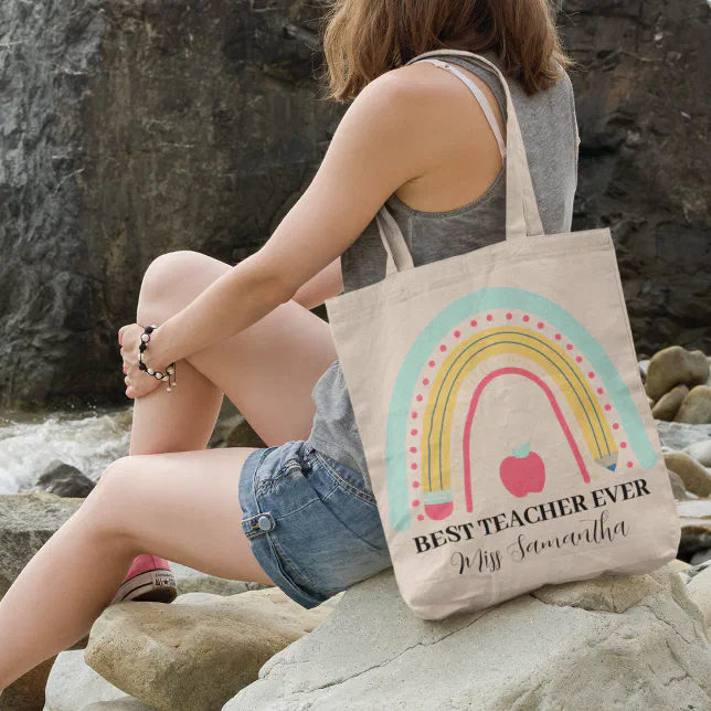 Teacher Appreciation Thank You Personalized Tote Bag | Zazzle