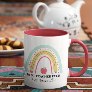 Teacher Appreciation Thank You Personalized Two-Tone Coffee Mug