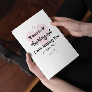 Teacher Appreciation Thank You School Custom Notepad