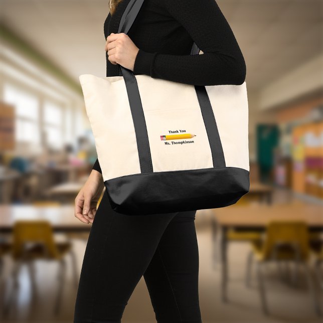 Teacher Appreciation Thank You Tote Bag (Creator Uploaded)