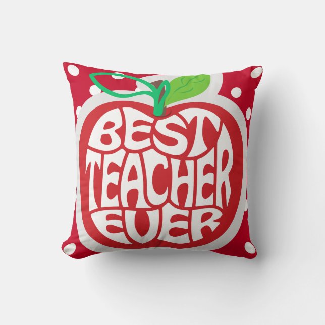 Teacher Appreciation Throw Pillow (Front)
