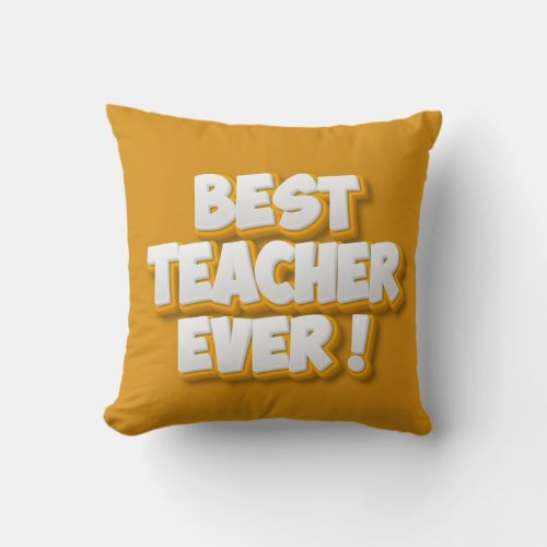 Teacher Appreciation Throw Pillow