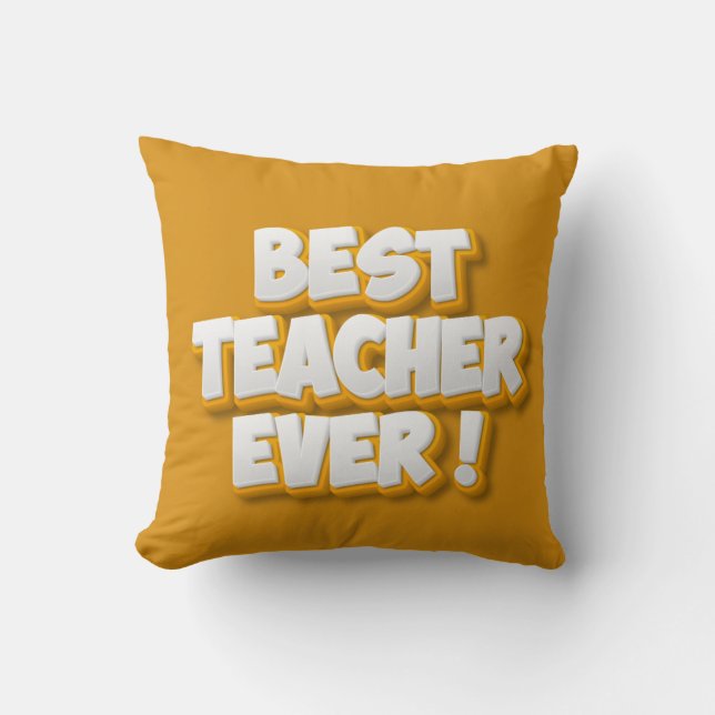 Teacher Appreciation Throw Pillow (Front)