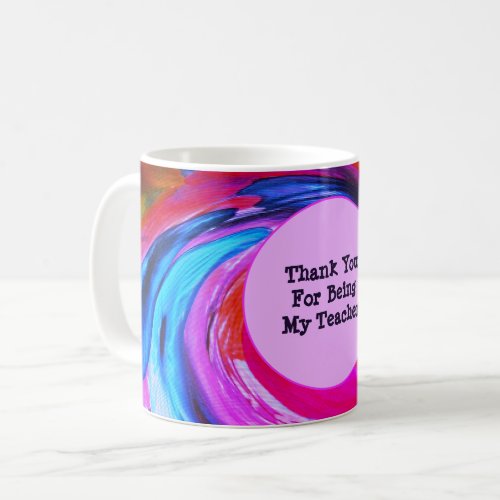 Teacher Appreciation Tie Dye Classroom Thank You Coffee Mug