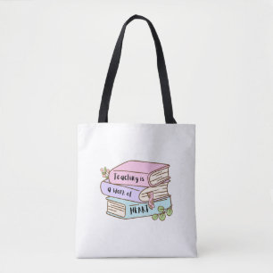 Teacher appreciation tote bag   Custom message