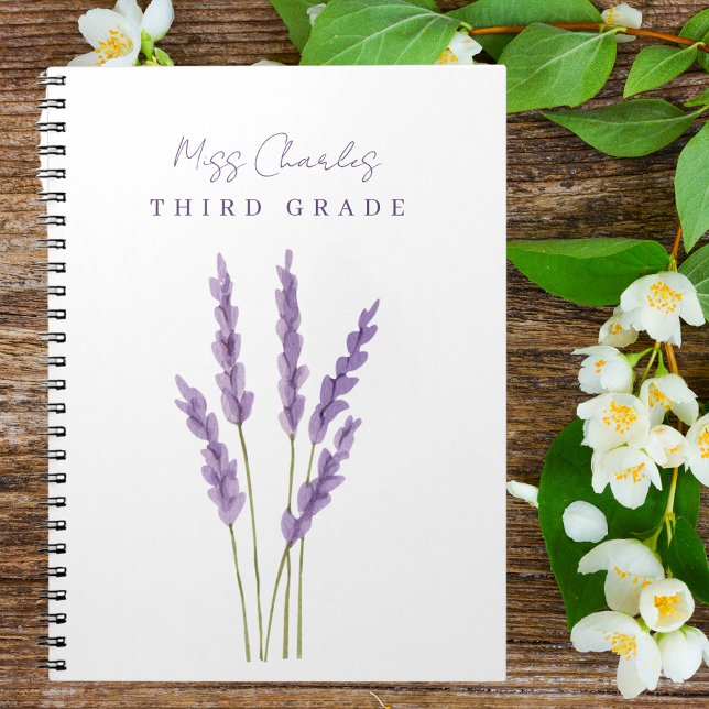Teacher Appreciation Watercolor Boho Floral Notebook (Creator Uploaded)