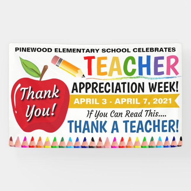 Teacher Appreciation Week Banner (Horizontal)