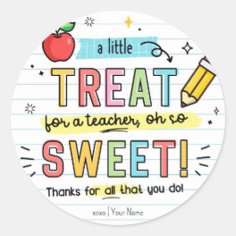 Teacher appreciation Week Cookie Tag Sticker