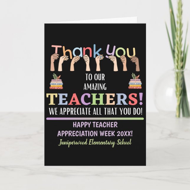 Teacher Appreciation Week  | For A Colleague Card (Front)
