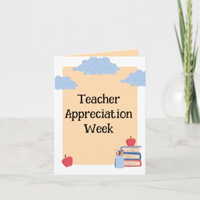 Teacher Appreciation Week  Holiday Card (Front)