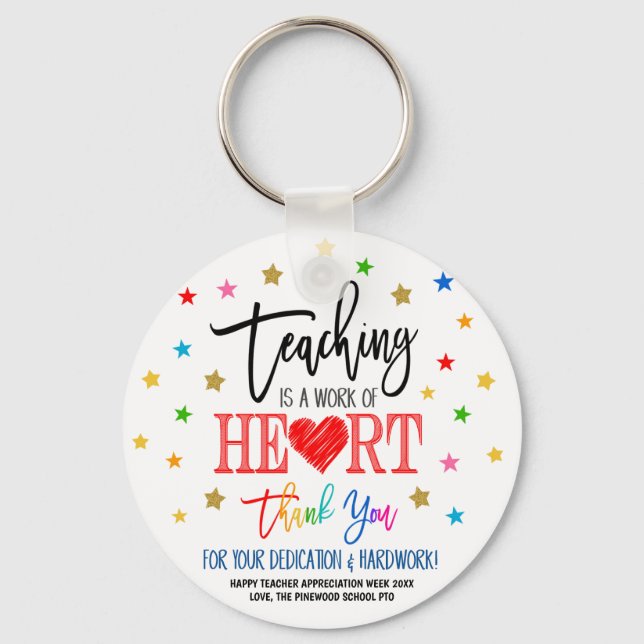 Teacher Appreciation Week Keychain Gift (Front)