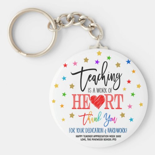 Teacher Appreciation Week Keychain Gift