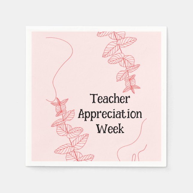 Teacher Appreciation Week  Napkins (Front)