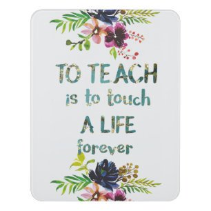 Teacher Appreciation Week Teacher Quote Typography Door Sign