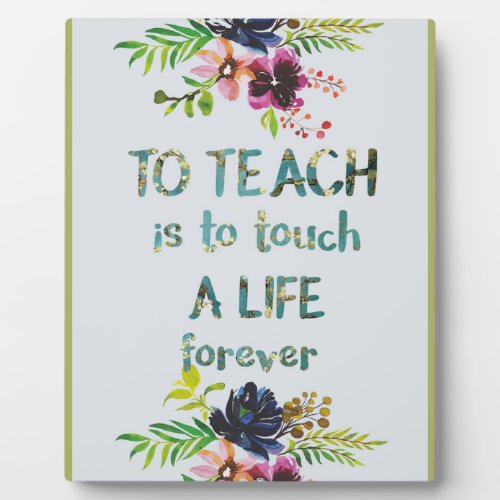 Teacher Appreciation Week Teacher Quote Typography Plaque