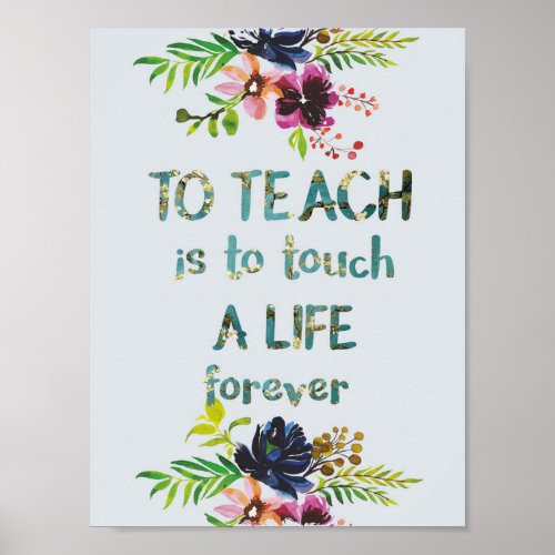 Teacher Appreciation Week Teacher Quote Typography Poster