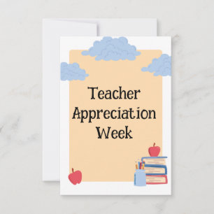 Teacher Appreciation Week  Thank You Card