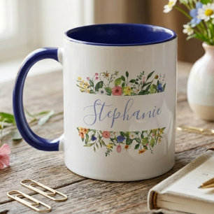 Teacher Appreciation Wildflower Botanical Floral Mug