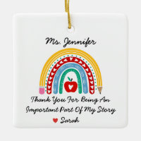 Teacher Appreciation With Thank You Message Custom
