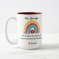 Teacher Appreciation With Thank You Message Custom