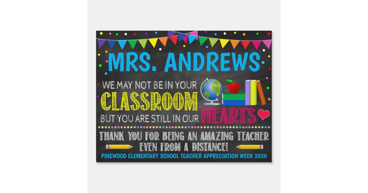 Teacher Appreciation Yard Sign Sign Zazzle teacher-appreciation-yard-sign-sign-zazzle