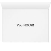 Teacher Appreciation - You ROCK! Cards (Inside Horizontal (Bottom))
