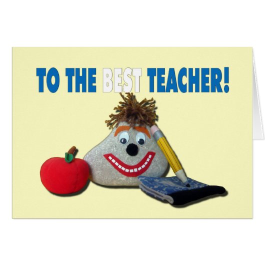 Teacher Appreciation - You ROCK! Cards (Front Horizontal)