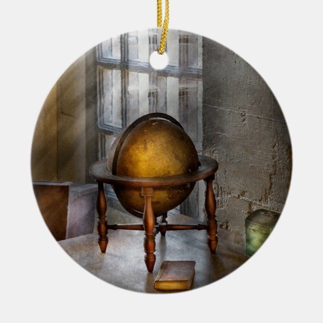 Teacher - Around the world Ceramic Ornament (Front)